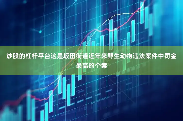 炒股的杠杆平台这是坂田街道近年来野生动物违法案件中罚金最高的个案